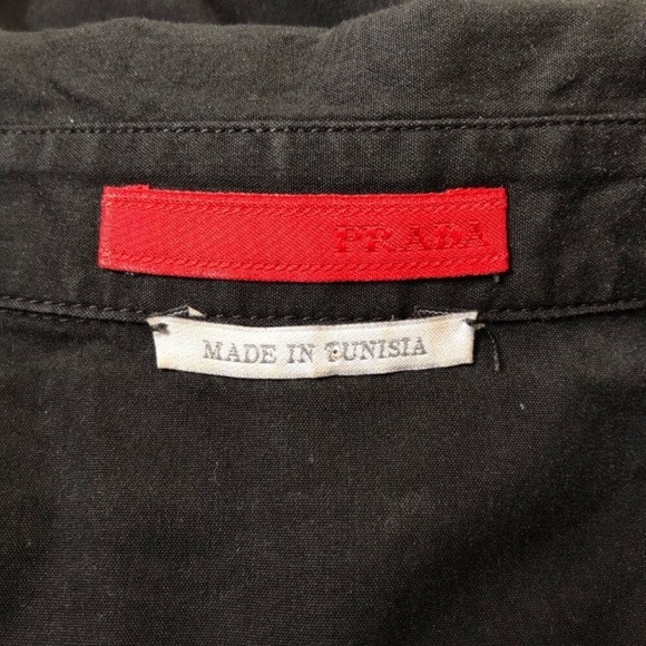 Prada Short Sleeve Cotton Button Down EUC - Picture 5 of 8